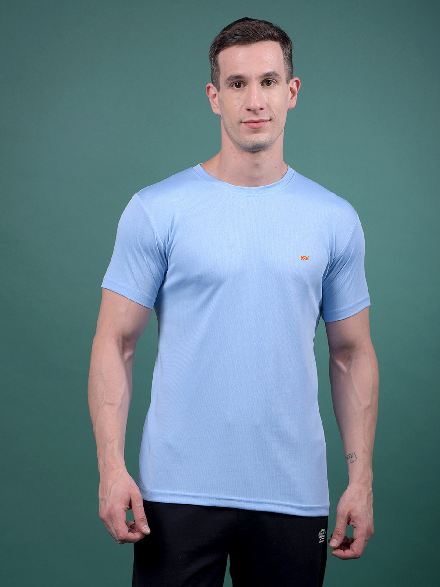 KEX Men’s Sports Half-Sleeve Solid T-Shirt – Quick Dry & Active Wear