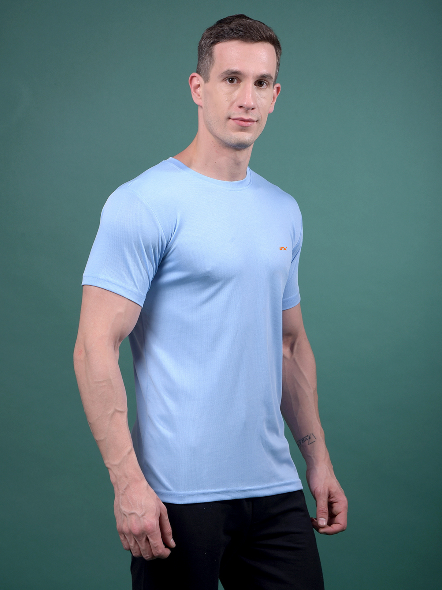 KEX Men’s Sports Half-Sleeve Solid T-Shirt – Quick Dry & Active Wear