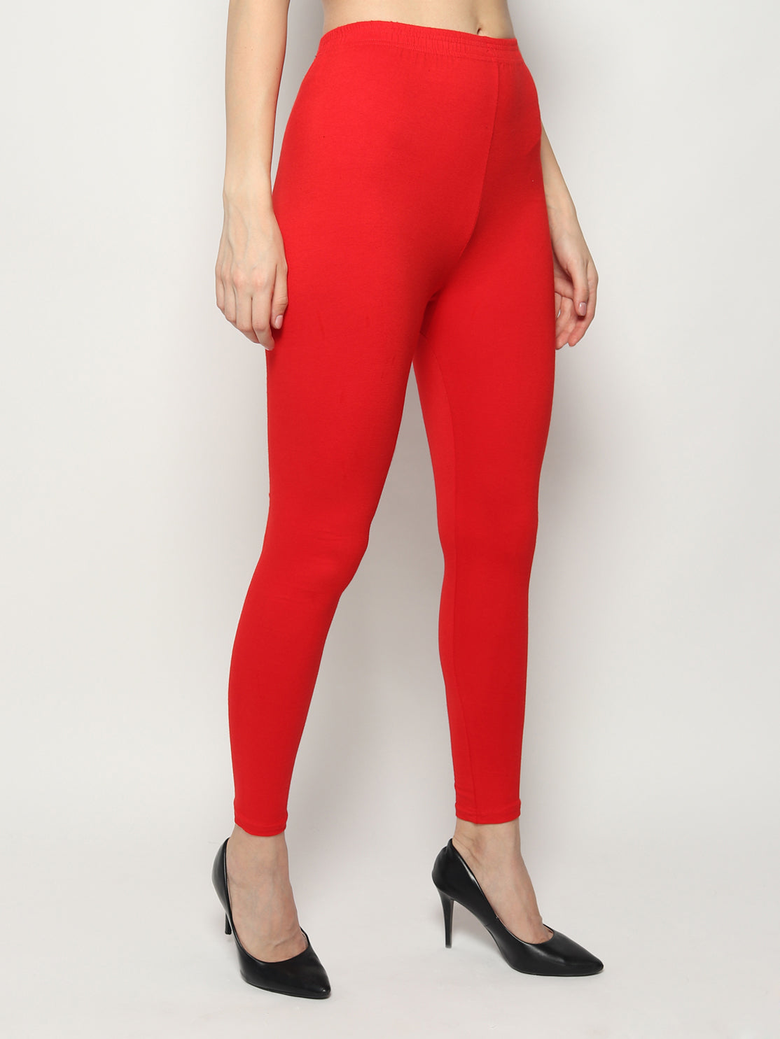 Kex Women Ankle Length Legging Red