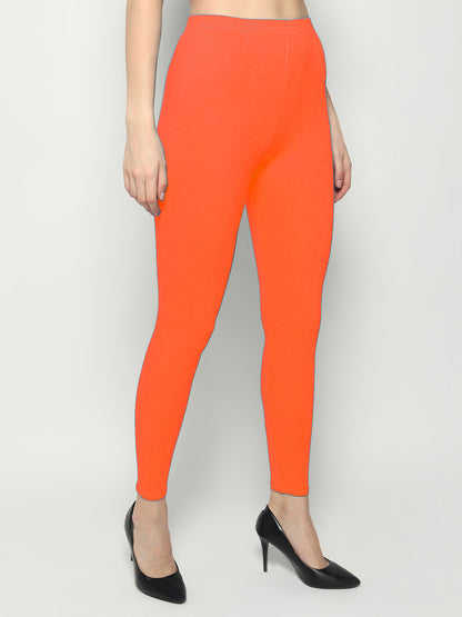 Kex Women Ankle Length Legging Orange