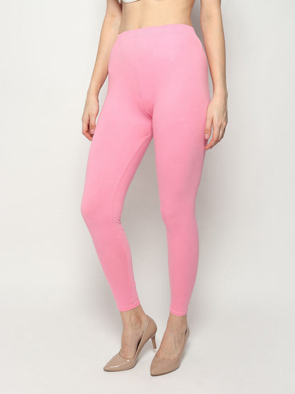 Kex Women Ankle Length Legging Pink