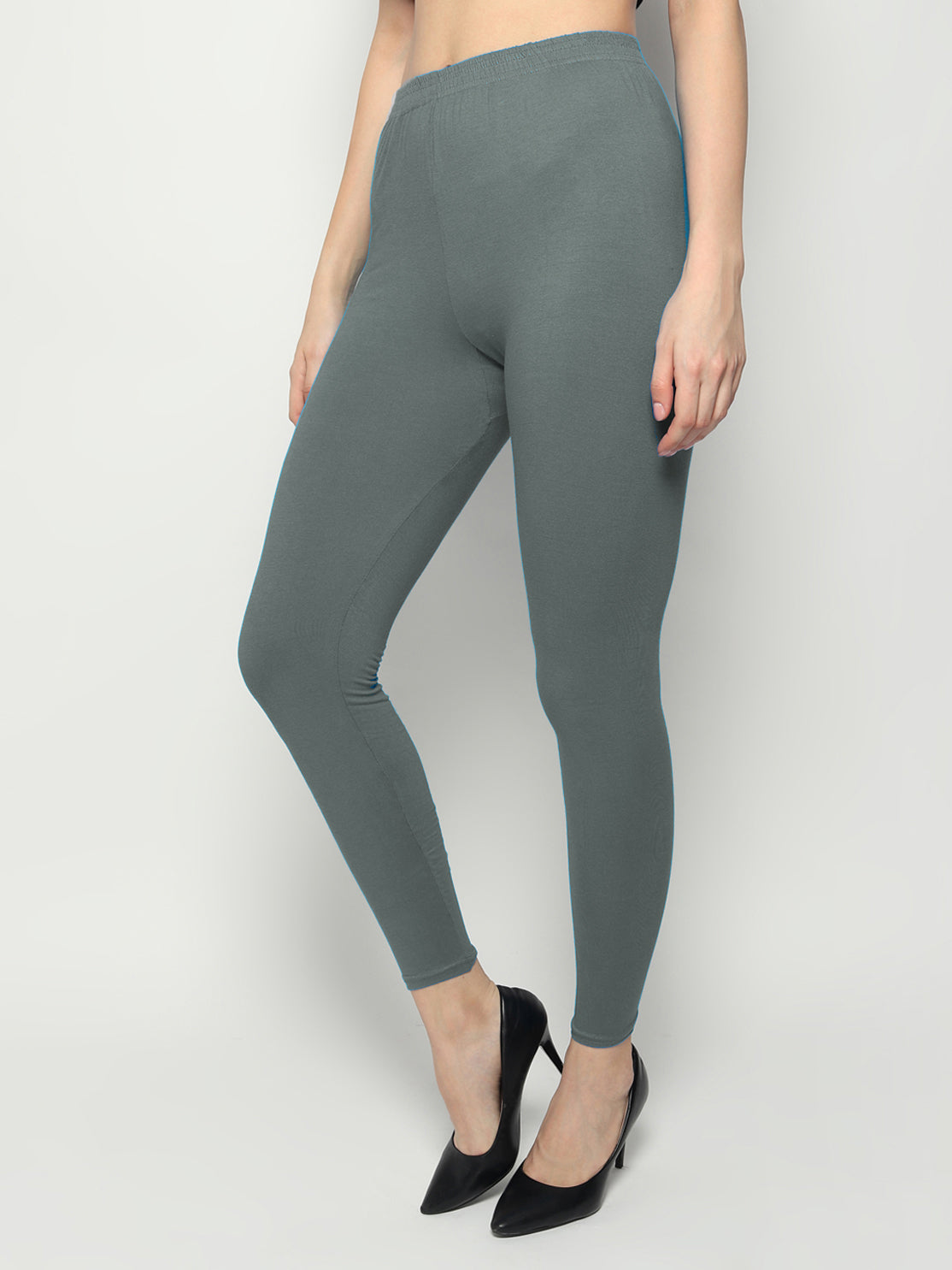 Kex Women Ankle Length Legging Grey