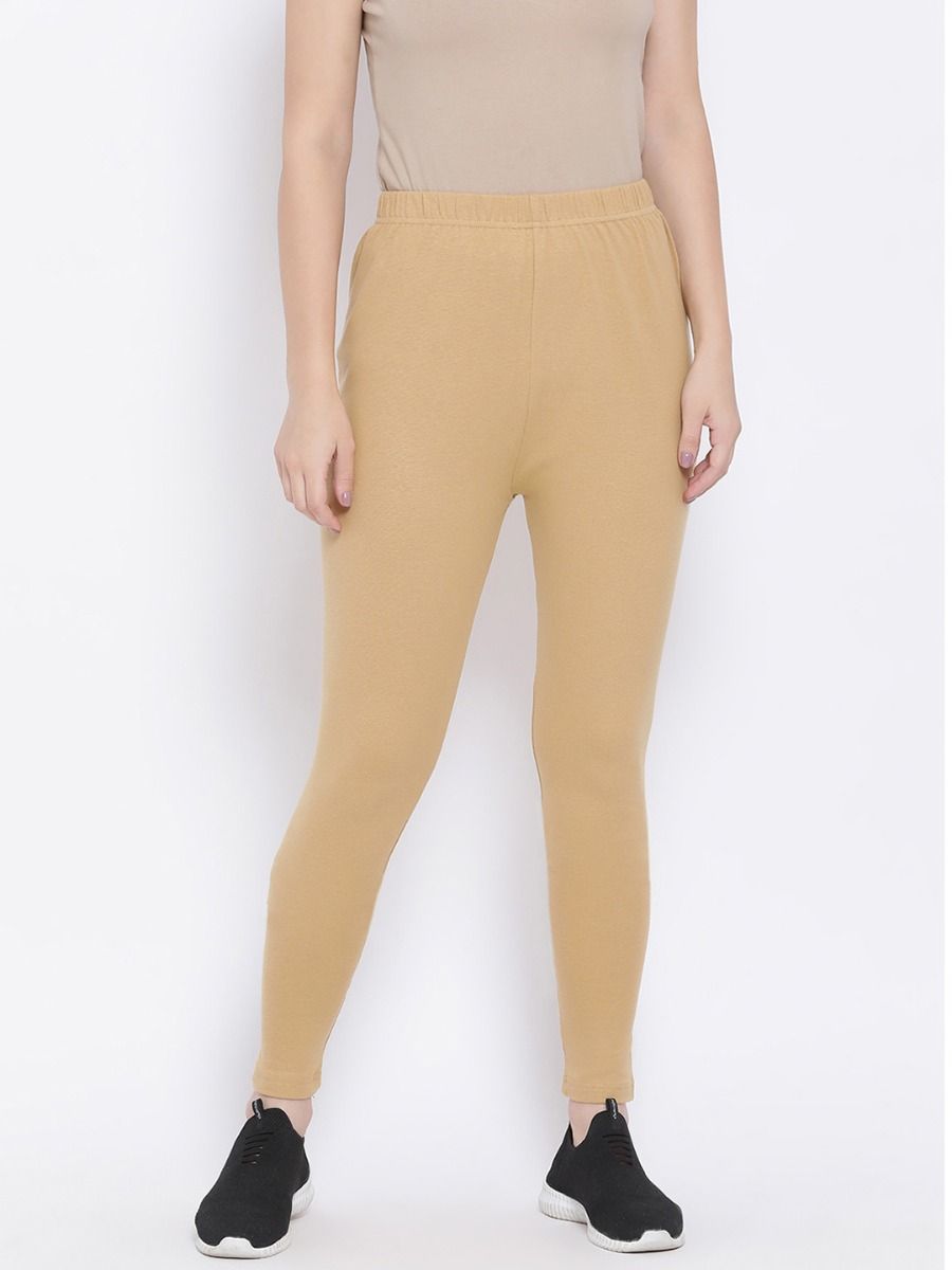 Kex Women Ankle Length Legging Beige