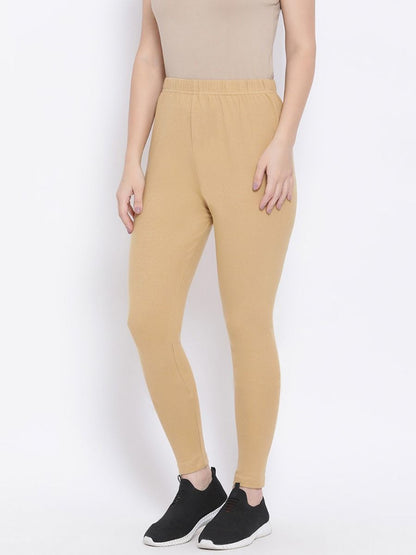 Kex Women Ankle Length Legging Beige