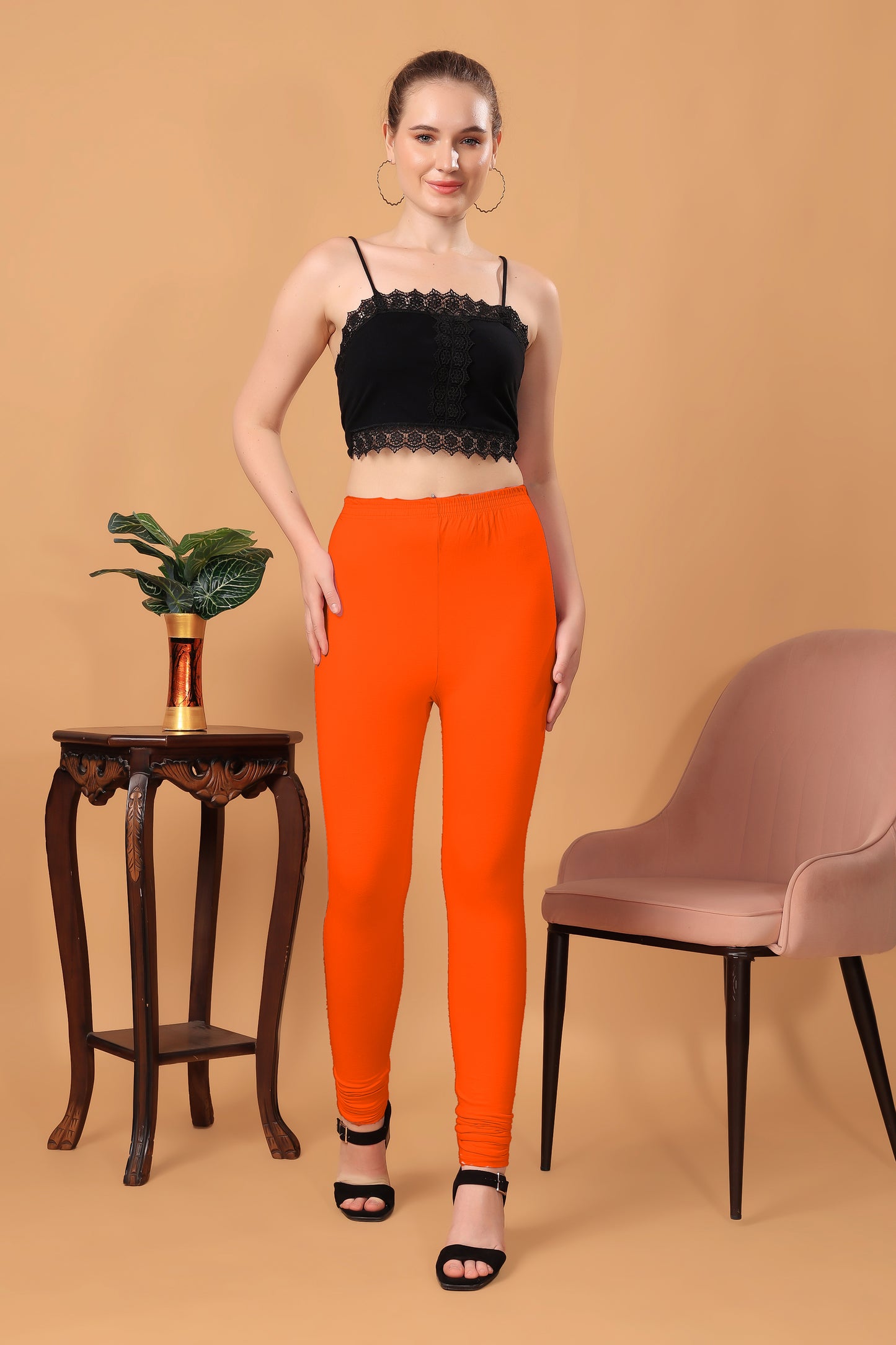 Kex Women Churidar Legging Orange