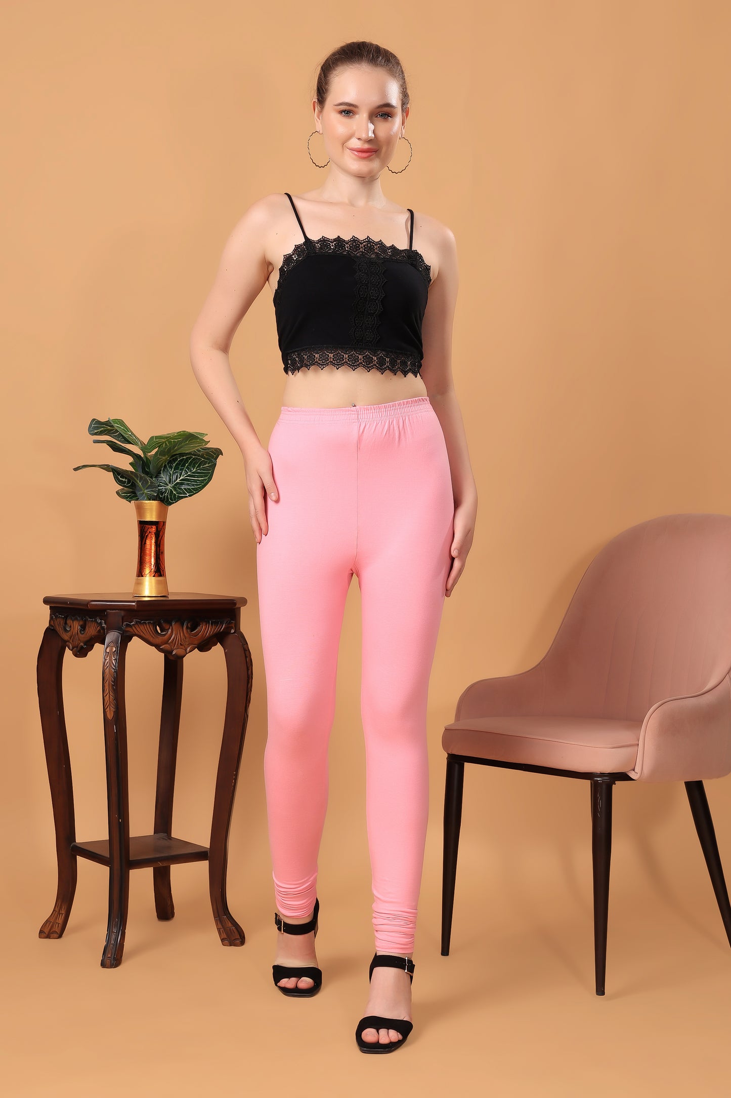 Kex Women Churidar Legging Pink