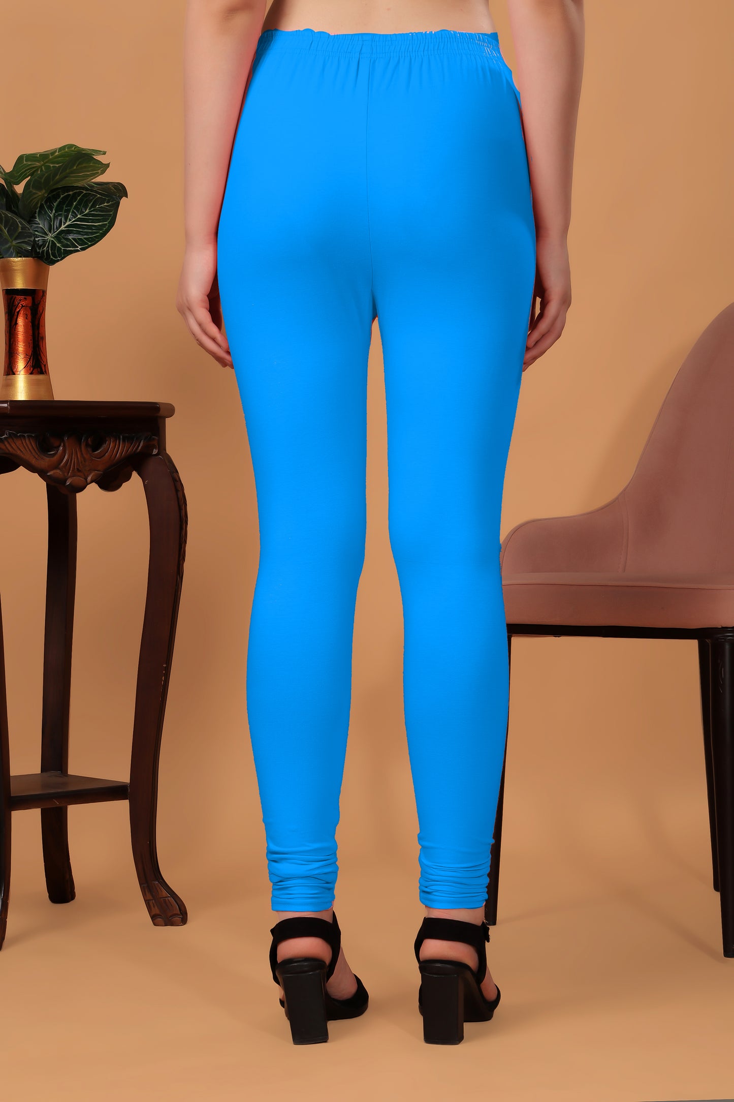 Kex Women Churidar Legging Sky Blue