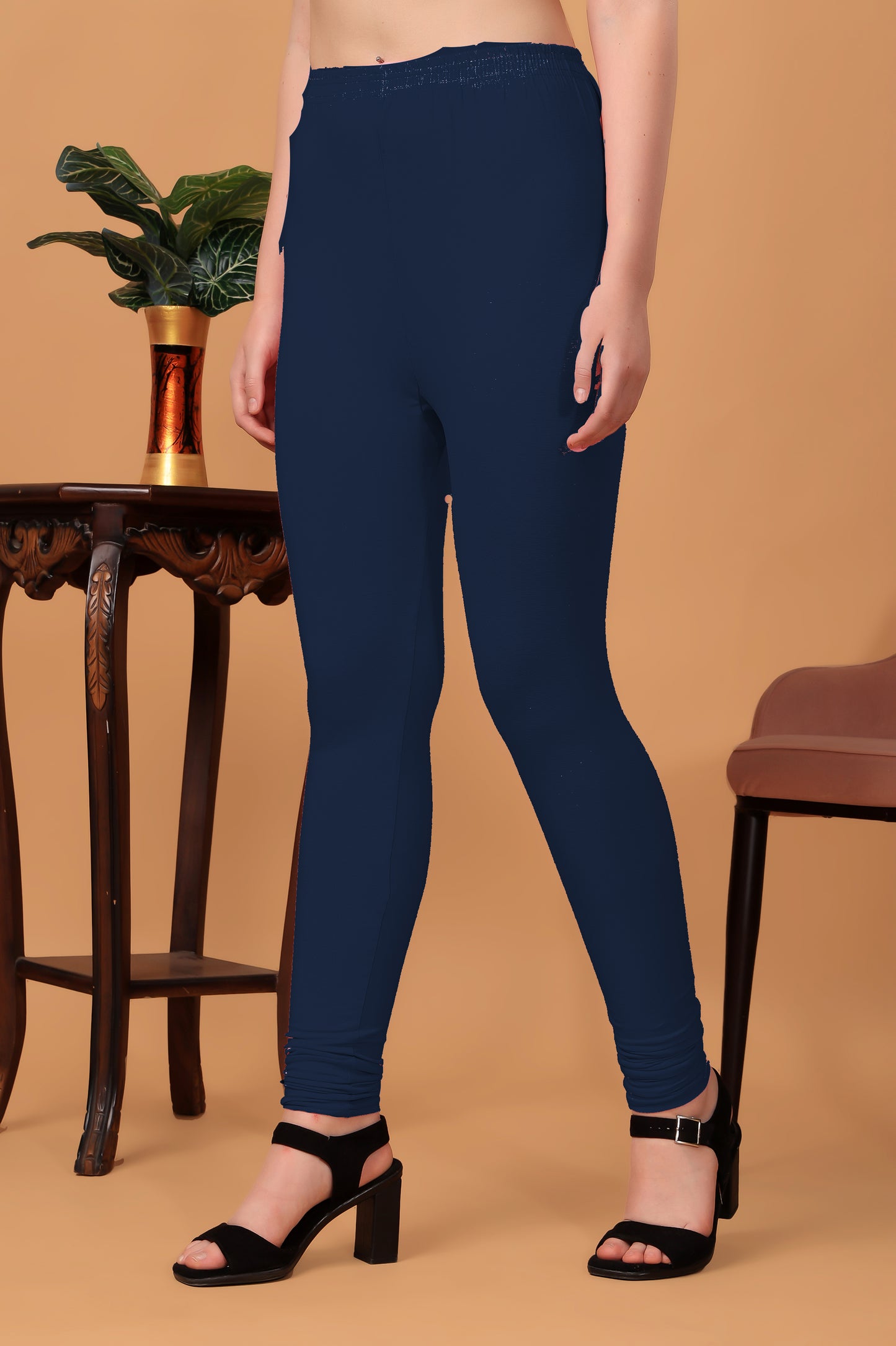 Kex Women Churidar Legging Navy Blue