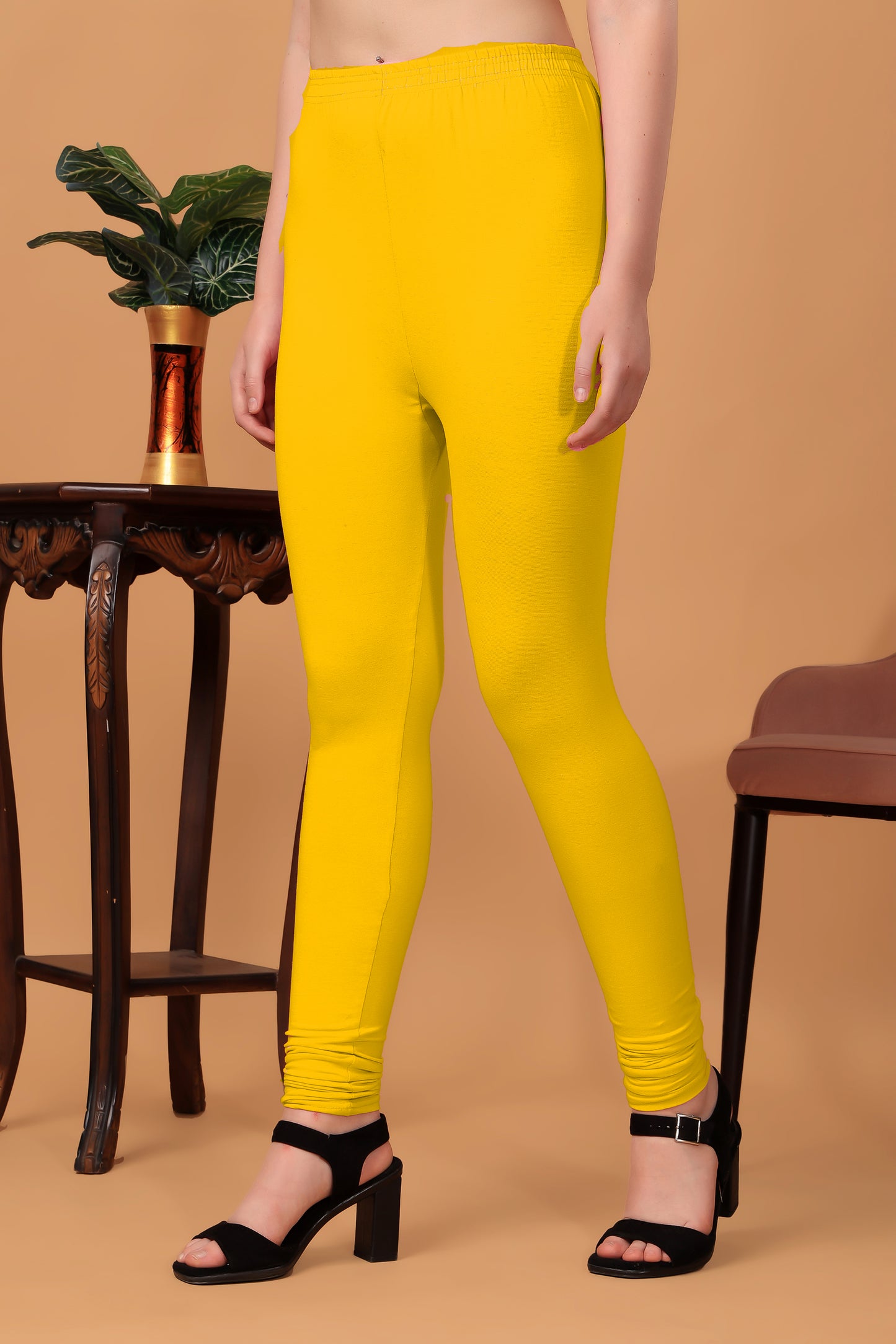 Kex Women Churidar Legging Yellow