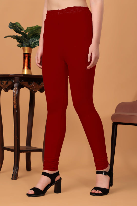 Kex Women Churidar Legging Maroon