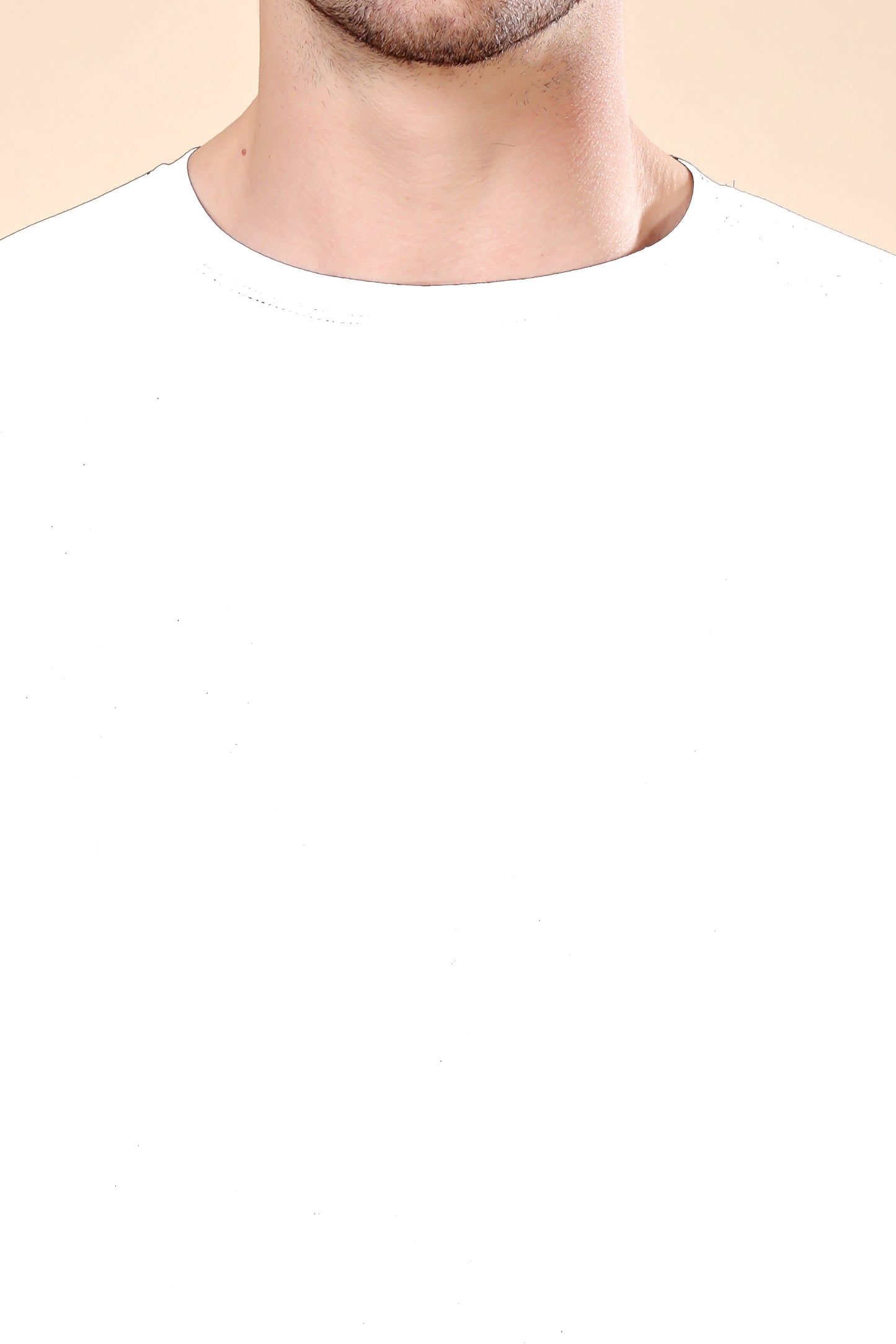 Kex Men Cotton Full Sleeve Solid White Tshirt