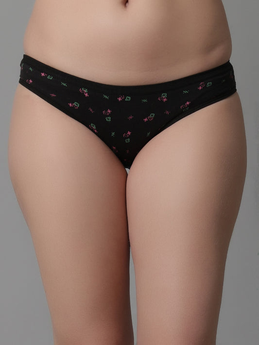 Kex Women Printed Panty Black