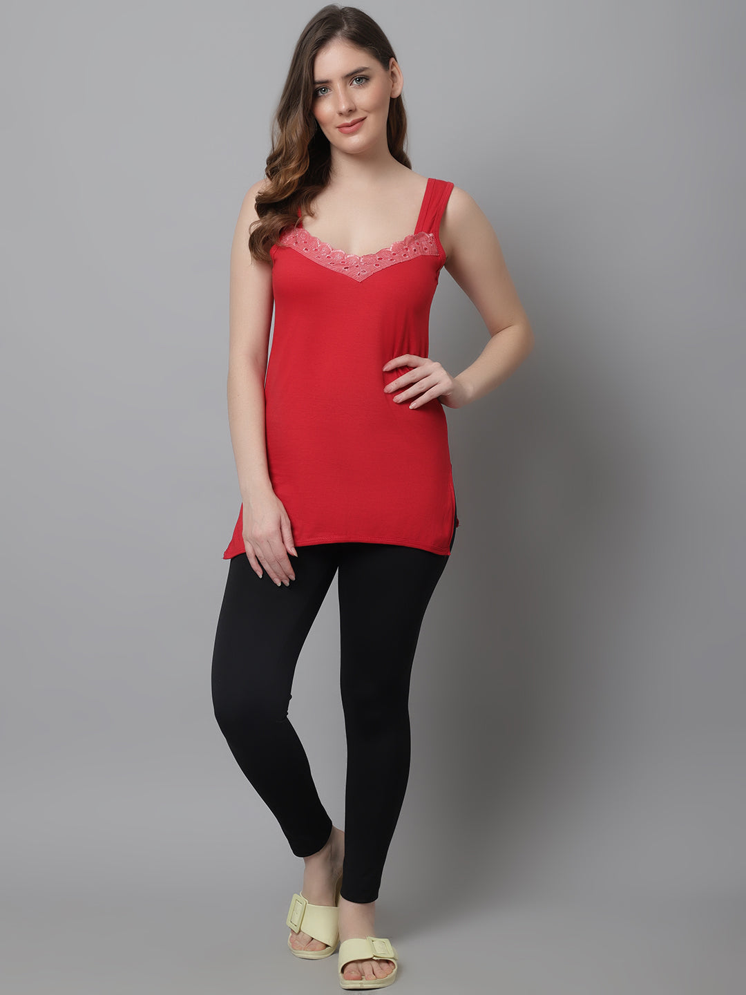 Kex Women Super Cotton Camisole Red