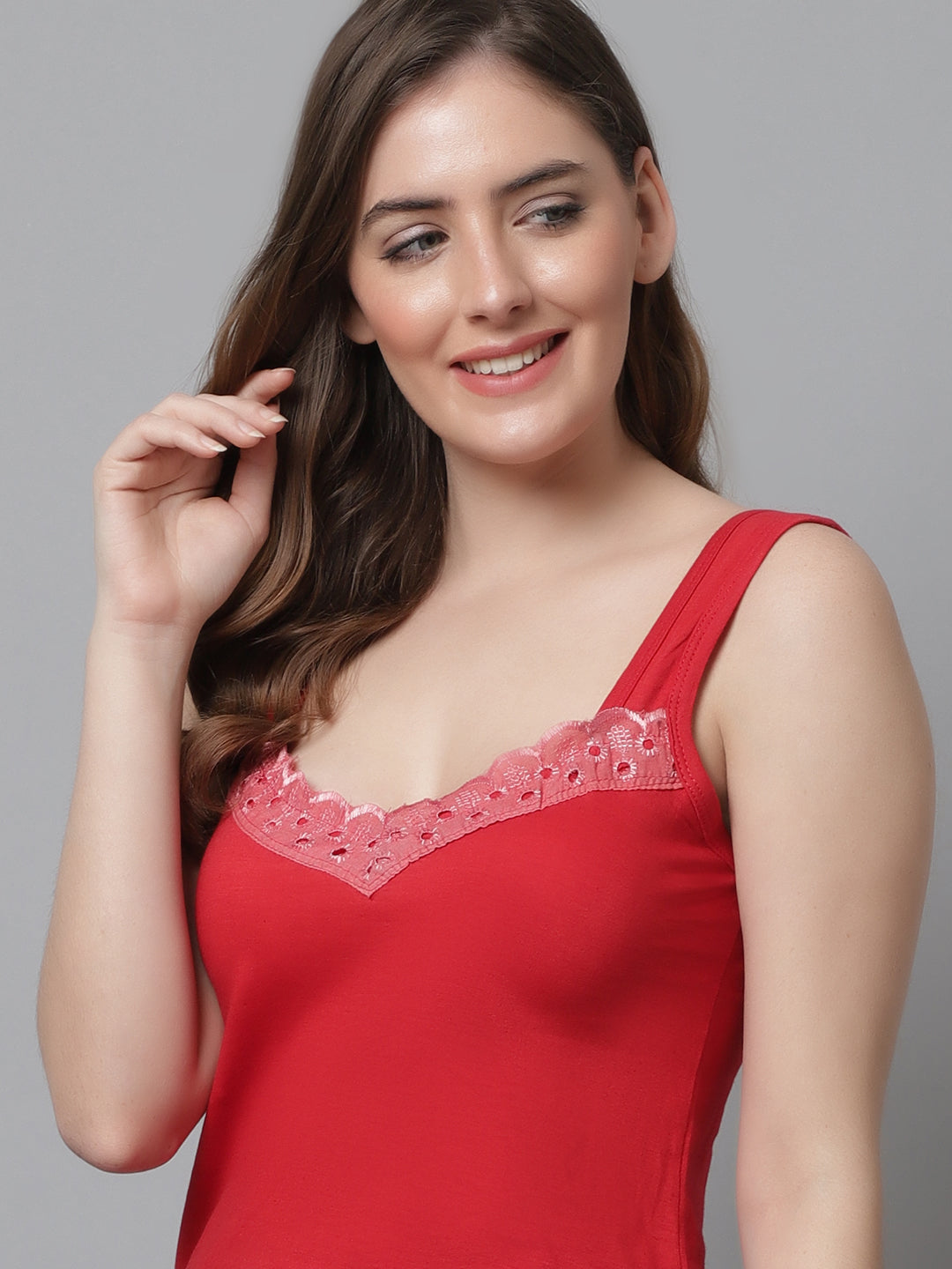 Kex Women Super Cotton Camisole Red