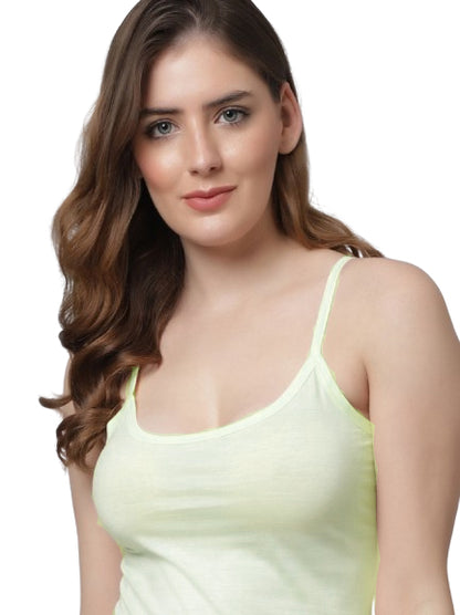 Kex Women Strip Camisole Yellow