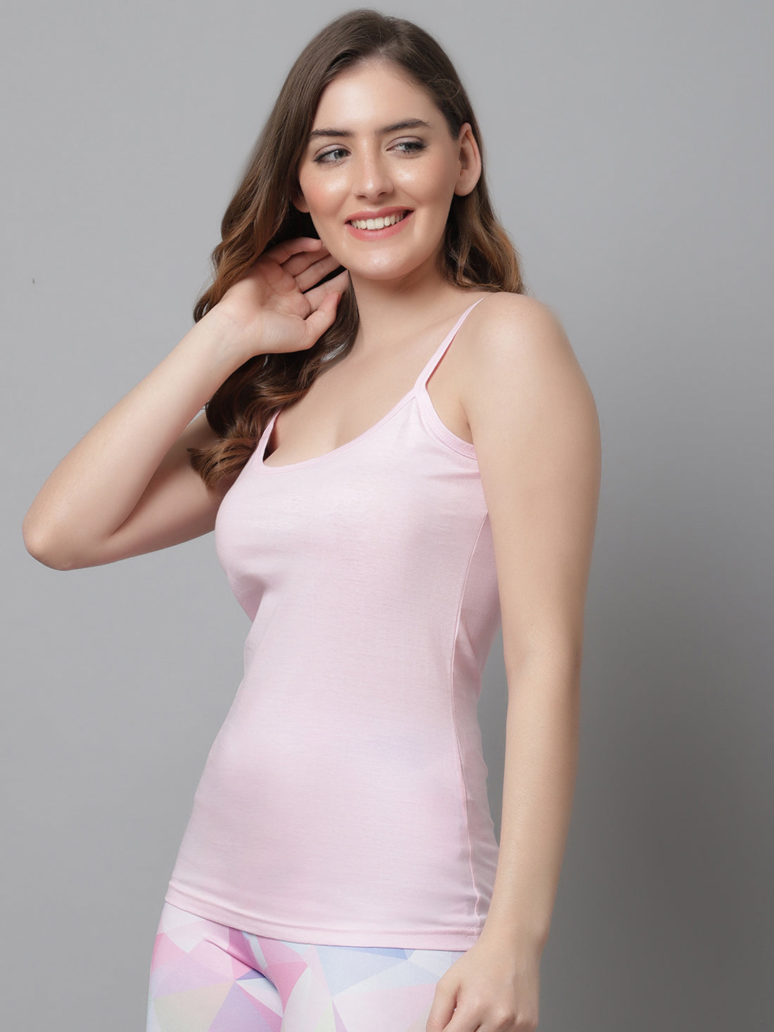 Kex Women Strip Camisole Pink