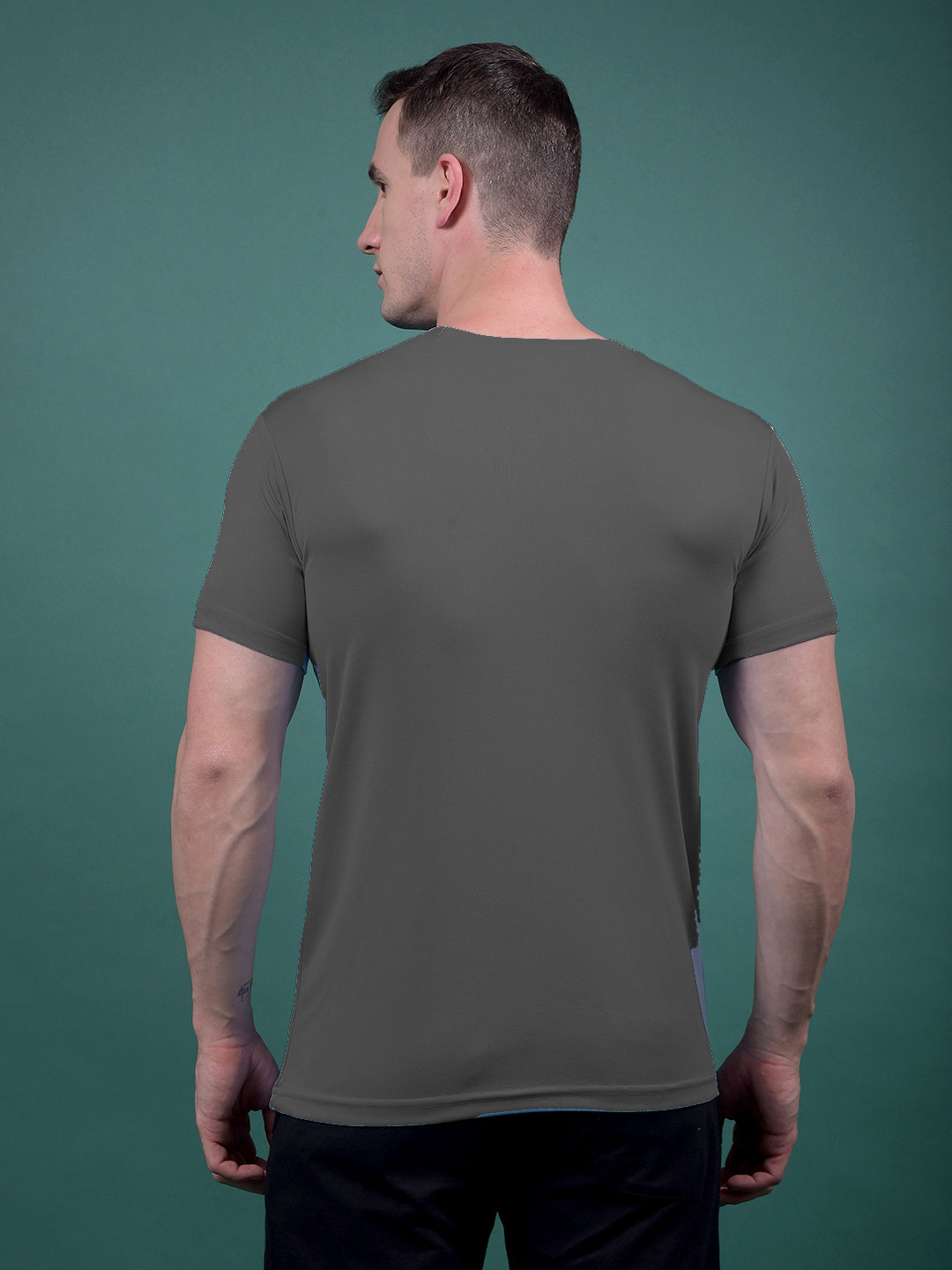 Kex Men Polyester Sleeveless Solid Grey Tshirt