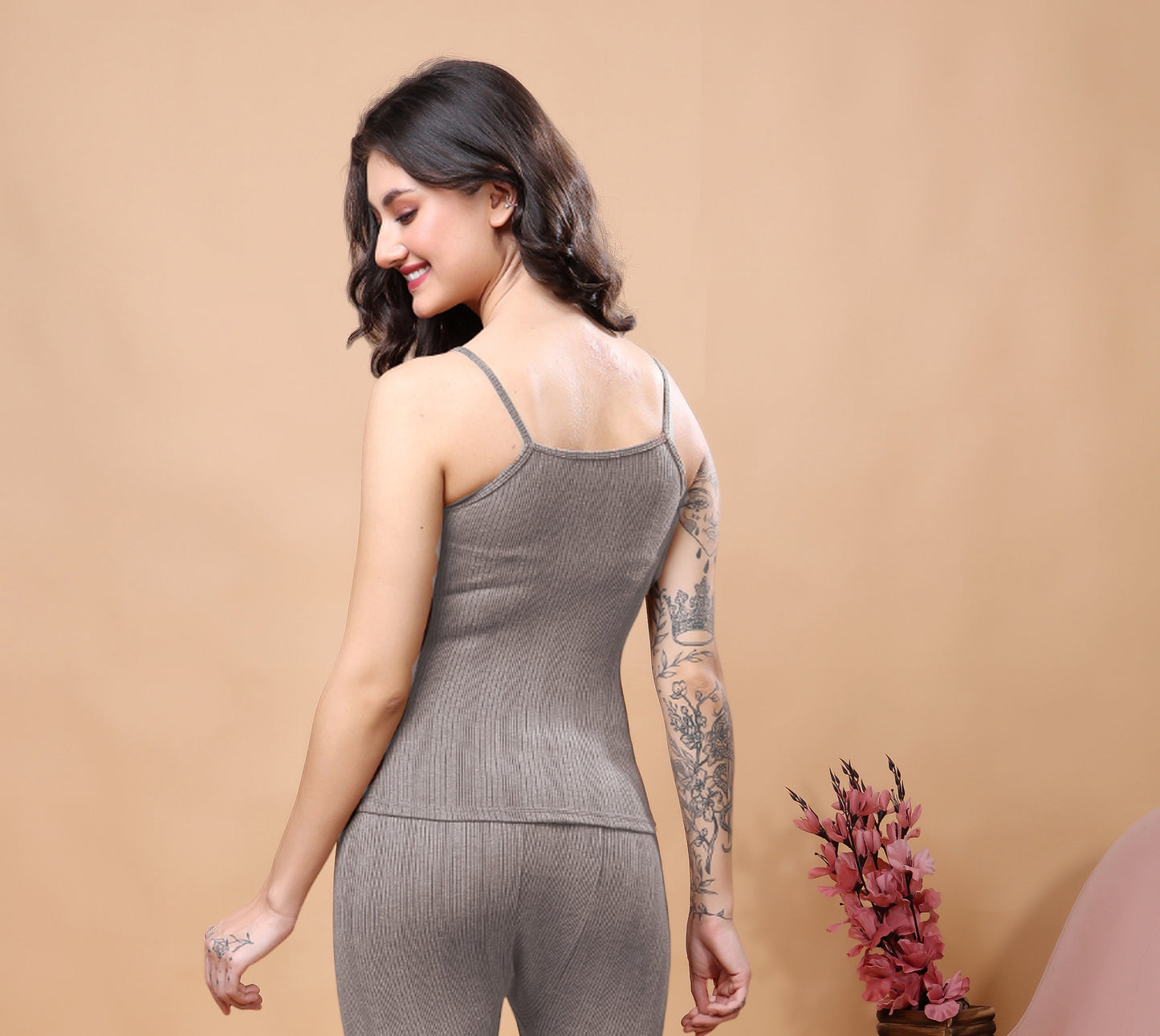 Kex Women Thermal Camisole Grey