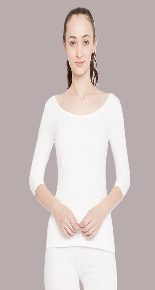 Kex Women Thermal Top White