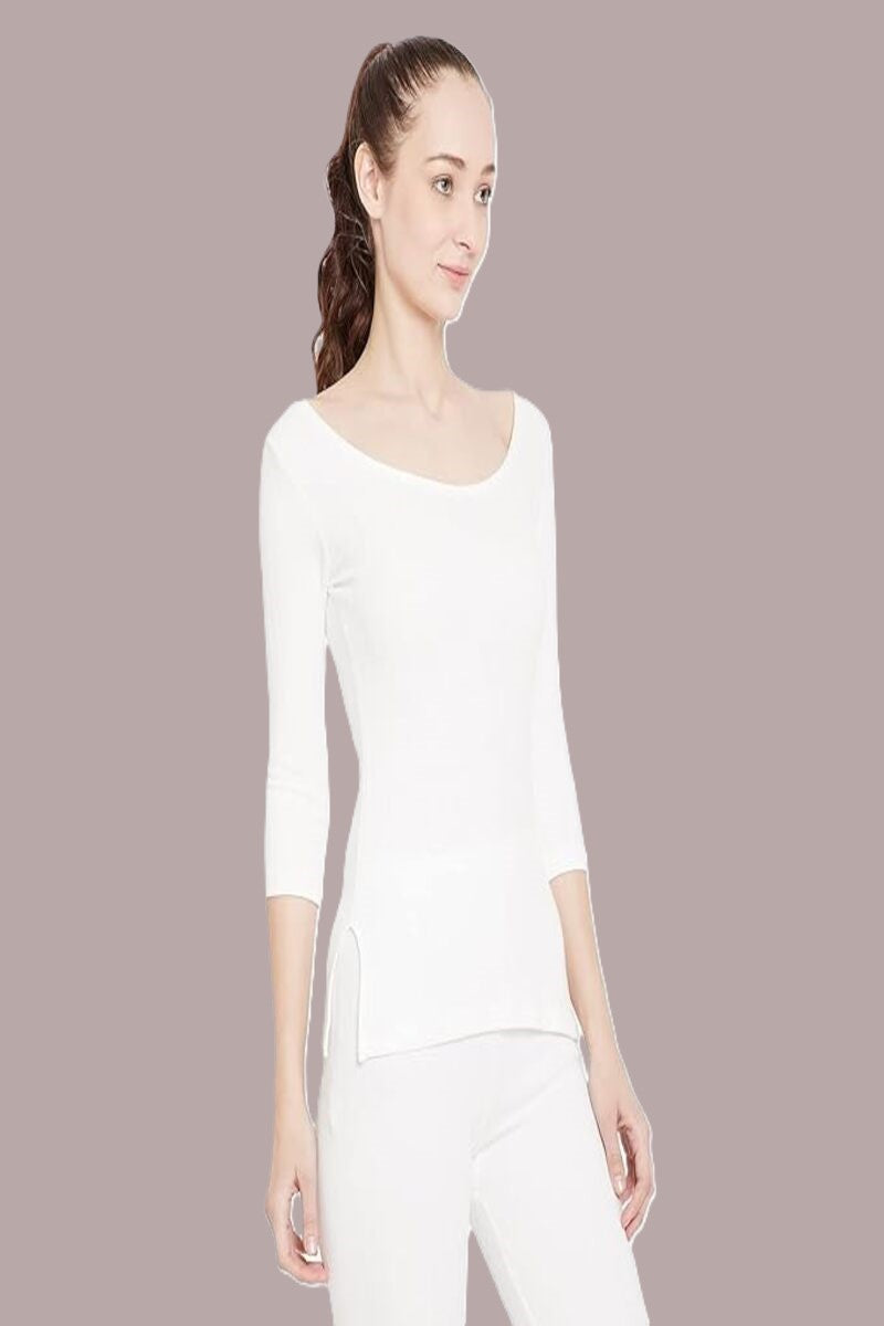 Kex Women Thermal Top White